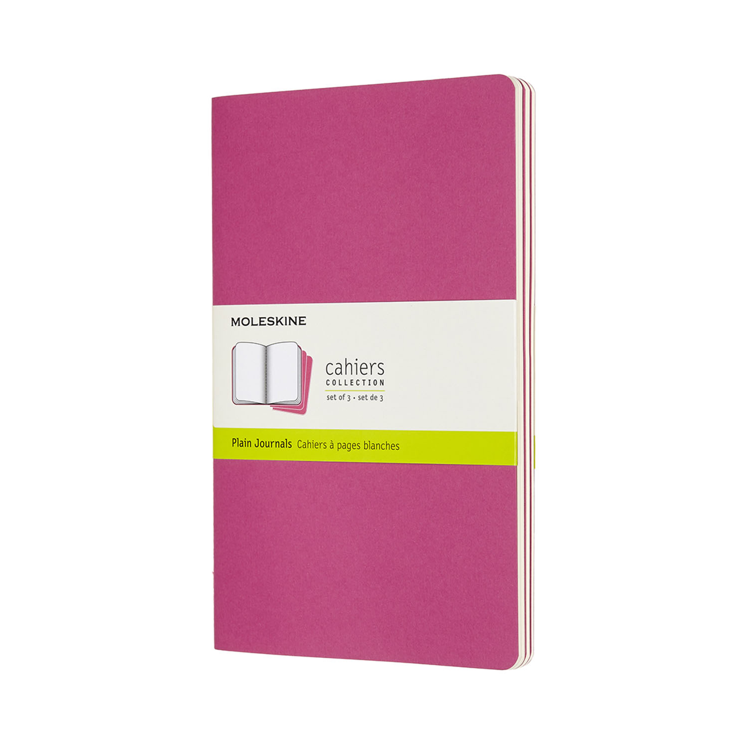 Moleskine Cahier Journals Large Plain Kinetic Pink